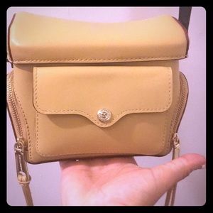 Rebecca Minkoff tan & black crossbody mini bag